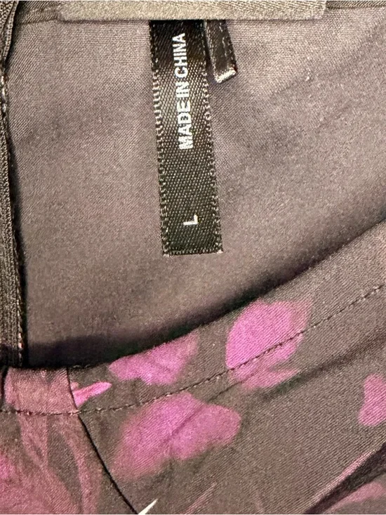 Killstar Purple & Black Floral Forbidden Petals Mini Dress | Size Large - Picture 5 of 8